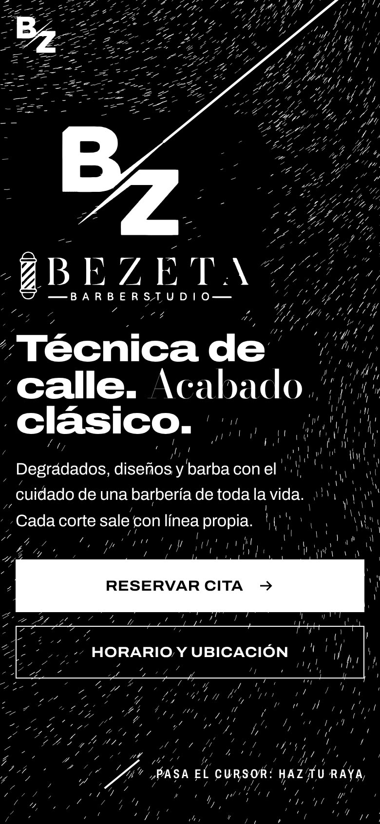 La web de BEZETA vista en un móvil